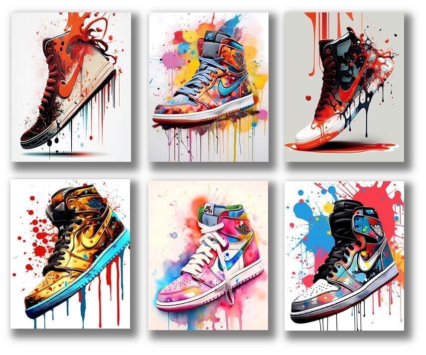 Amazon.com: SYCART - Hypebeast Sneaker Poster Set, 6 x 8''x10